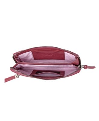 Women's Genuine Leather Snapper Clutch