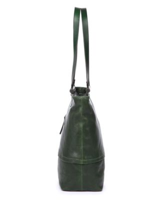 Women's Genuine Leather Holly Leaf Tote Bag