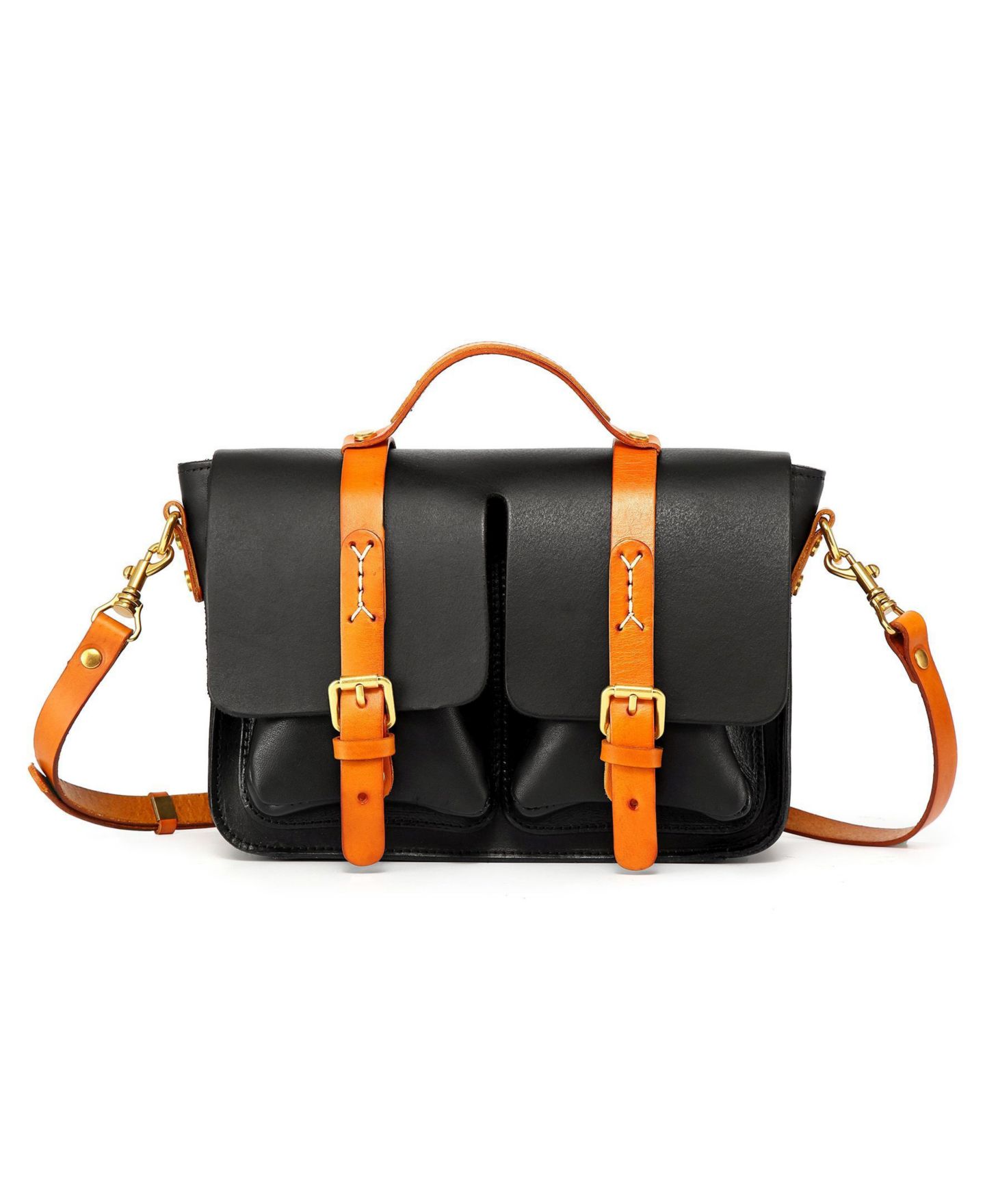 Женская сумка OLD TREND Genuine Leather Speedwell Satchel, цвет: Чёрный — фото 1