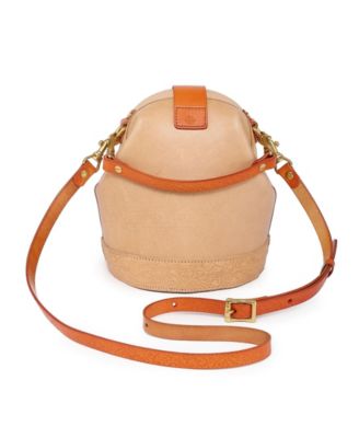 Women's Genuine Leather Doctor Bucket Crossbody Convertible Bag
