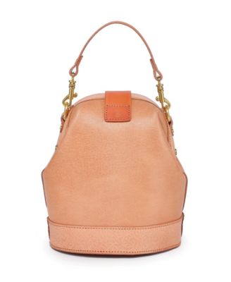 Women's Genuine Leather Doctor Bucket Crossbody Convertible Bag