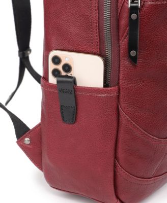 Sun-Wing Small Leather Backpack