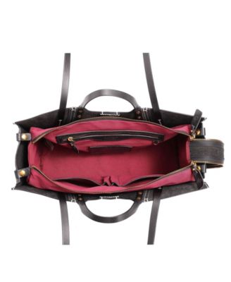 Women's Genuine Leather Rose All-day Tote Bag