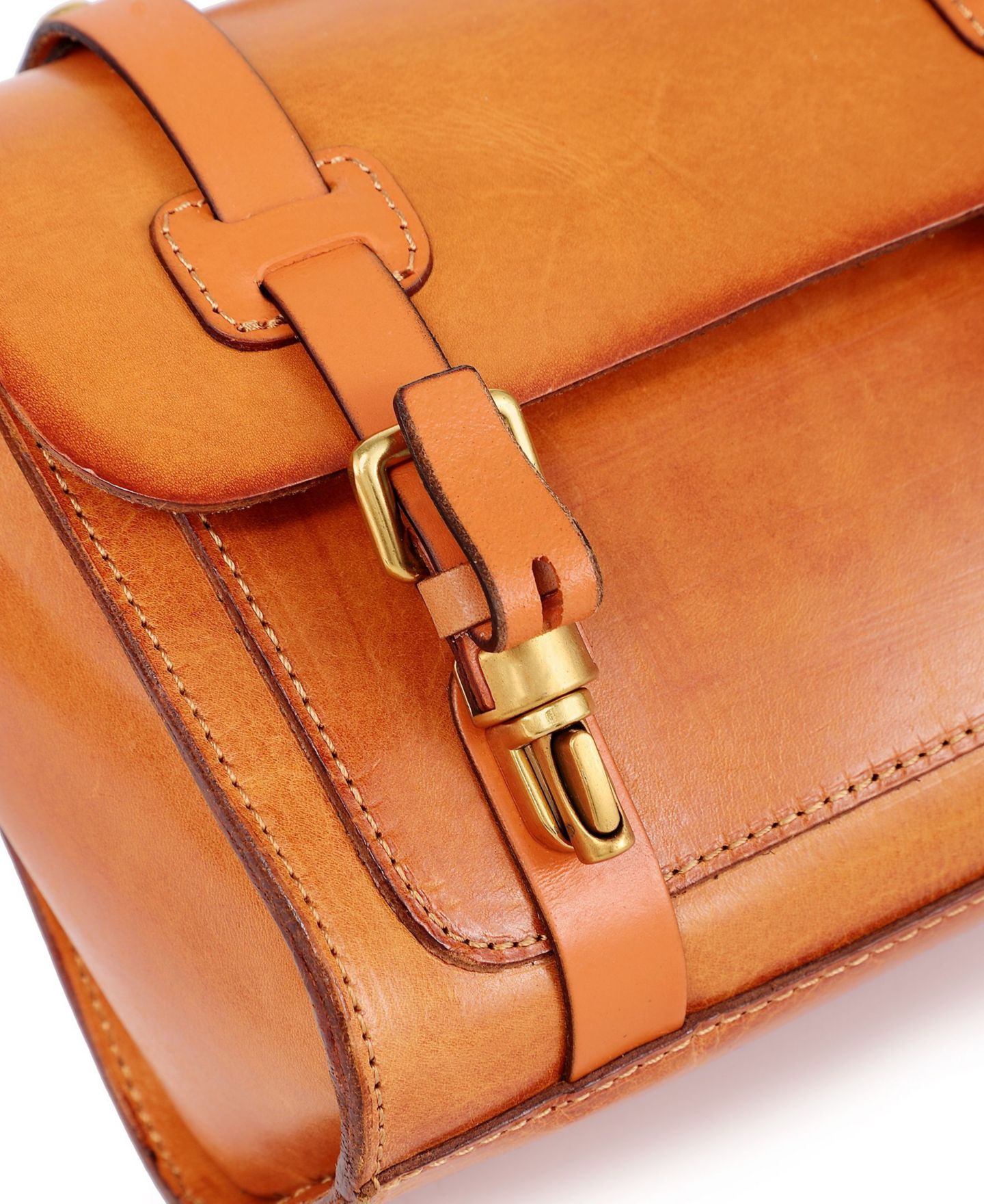 Женская сумка OLD TREND Ficus Mini Leather Satchel, цвет: Карамельный — фото 11