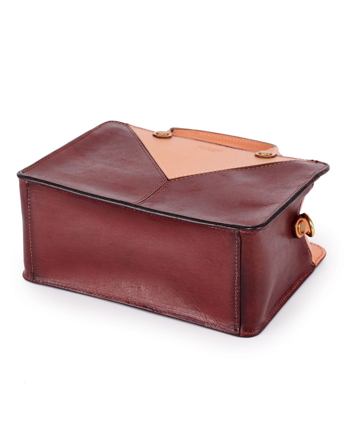 Женская сумка OLD TREND Genuine Leather Vinca Mini, цвет: Коричневый / Бежевый — фото 7