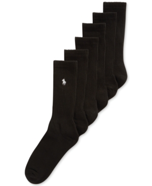 image of Polo Ralph Lauren Classic Crew Socks 6 Pairs