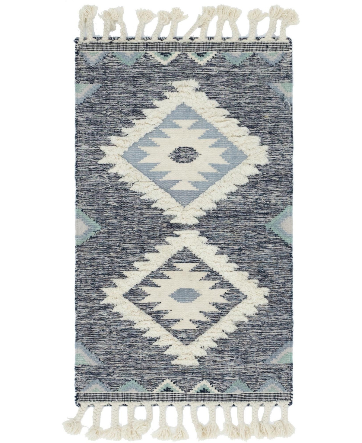 Bayshore Home Ridge Papago 3'3in x 5' Area Rug - Navy