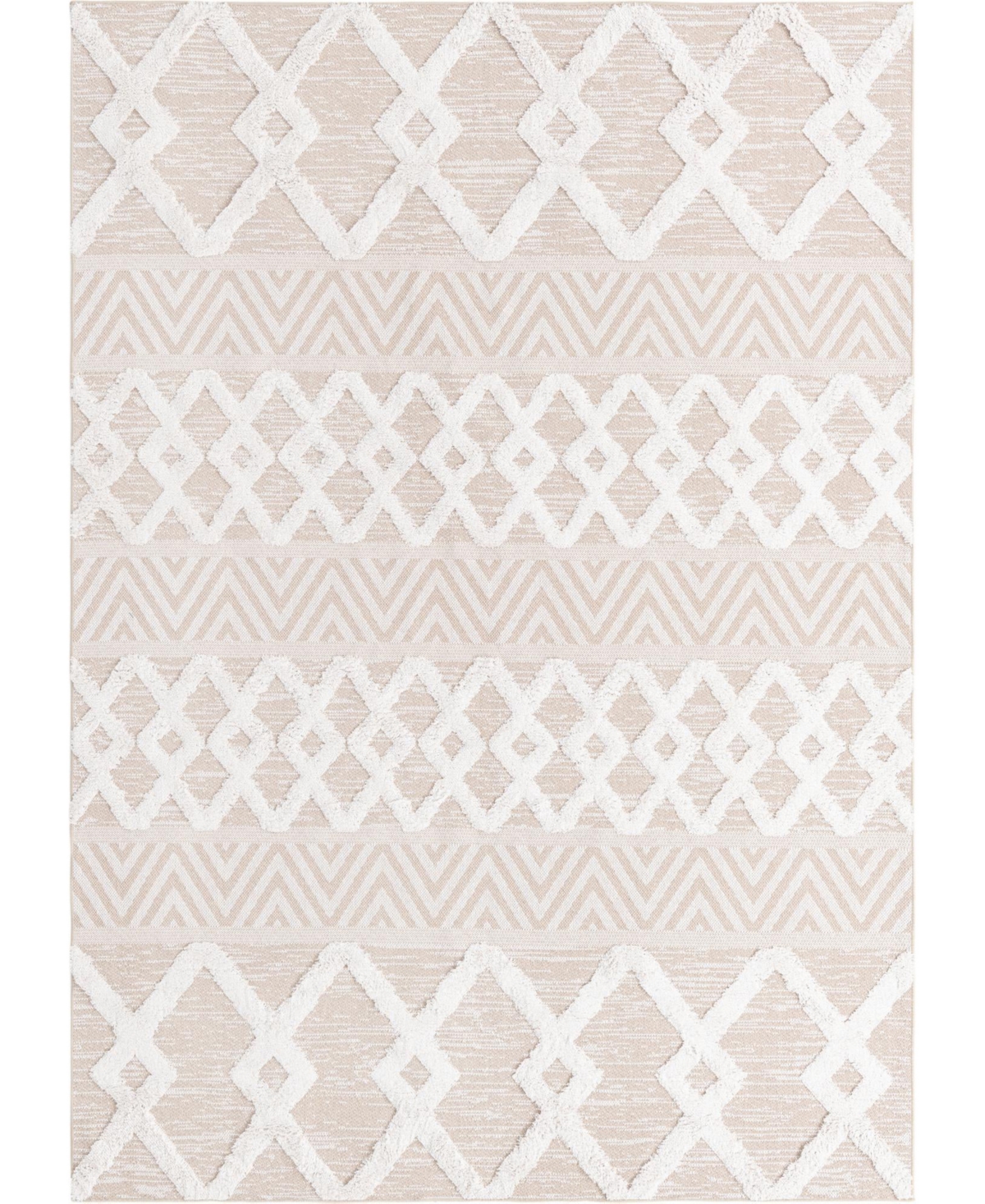 Sabrina Soto Casa Valencia 6'4in x 9' Area Rug - Beige