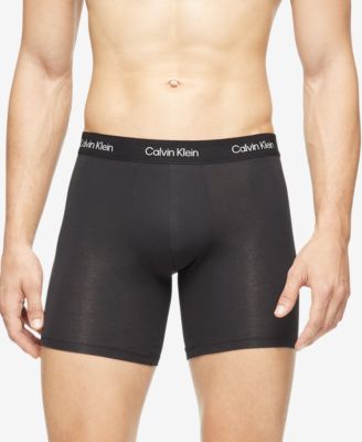 캘빈 클라인 남성 박서 브리프 언더웨어 속옷 Calvin Klein Mens Ultra Soft Modern Modal Boxer Briefs,Black