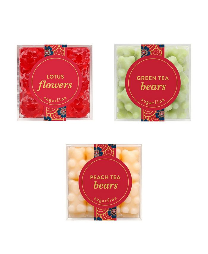 Sugarfina Lunar New Year Cube Collection Lotus Flower Green Tea And Peach Small Reviews Food Gourmet Gifts Dining Macy S