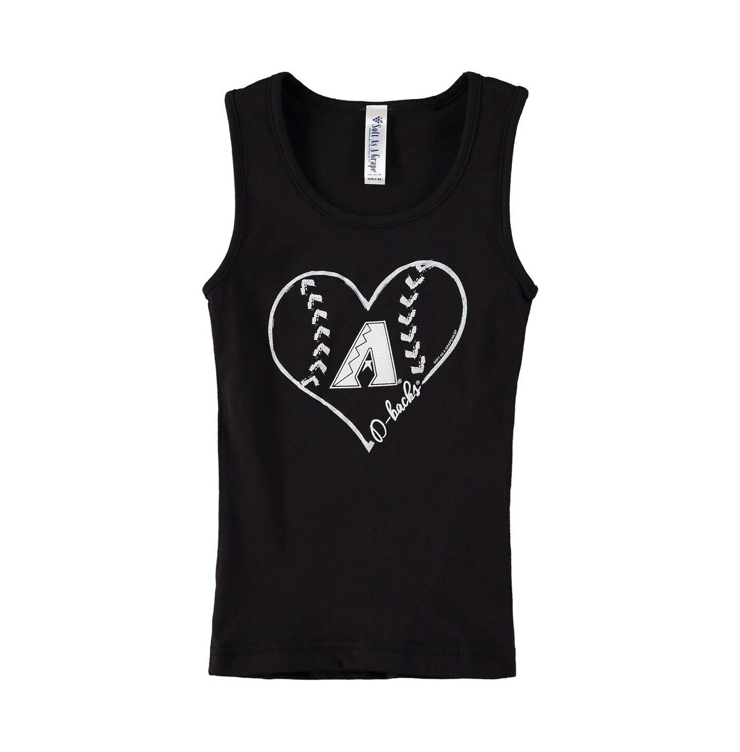 Топ Soft As A Grape Black Arizona Diamondbacks Cotton для девочек — фото 1
