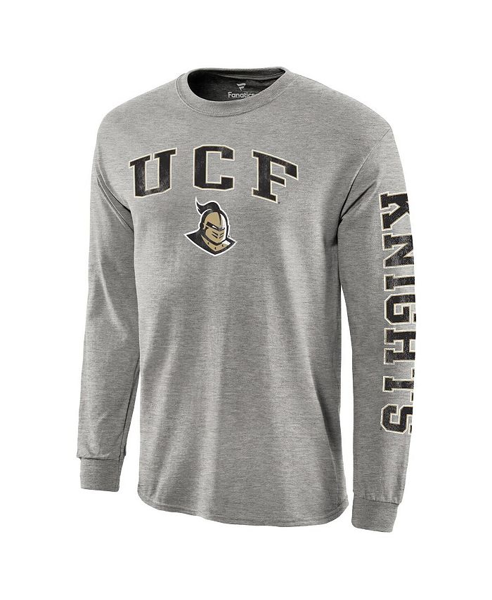 Fanatics Men's Branded Gray UCF Knights Distressed Arch Over Logo Long ...