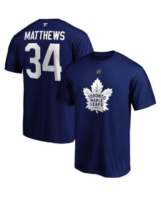 Fanatics Men's Branded Auston Matthews Blue Toronto Maple Leafs Big and Tall Name & Number T 