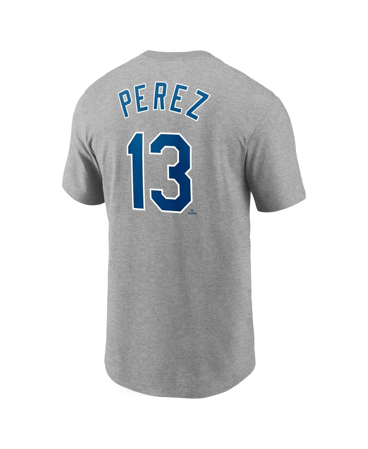 Men's NikeSalvador Perez Kansas City Royals 2022 Name & Number T-shirt - Gray