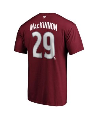 Men's Nathan Mackinnon Burgundy Colorado Avalanche Big and Tall Name and Number T-shirt