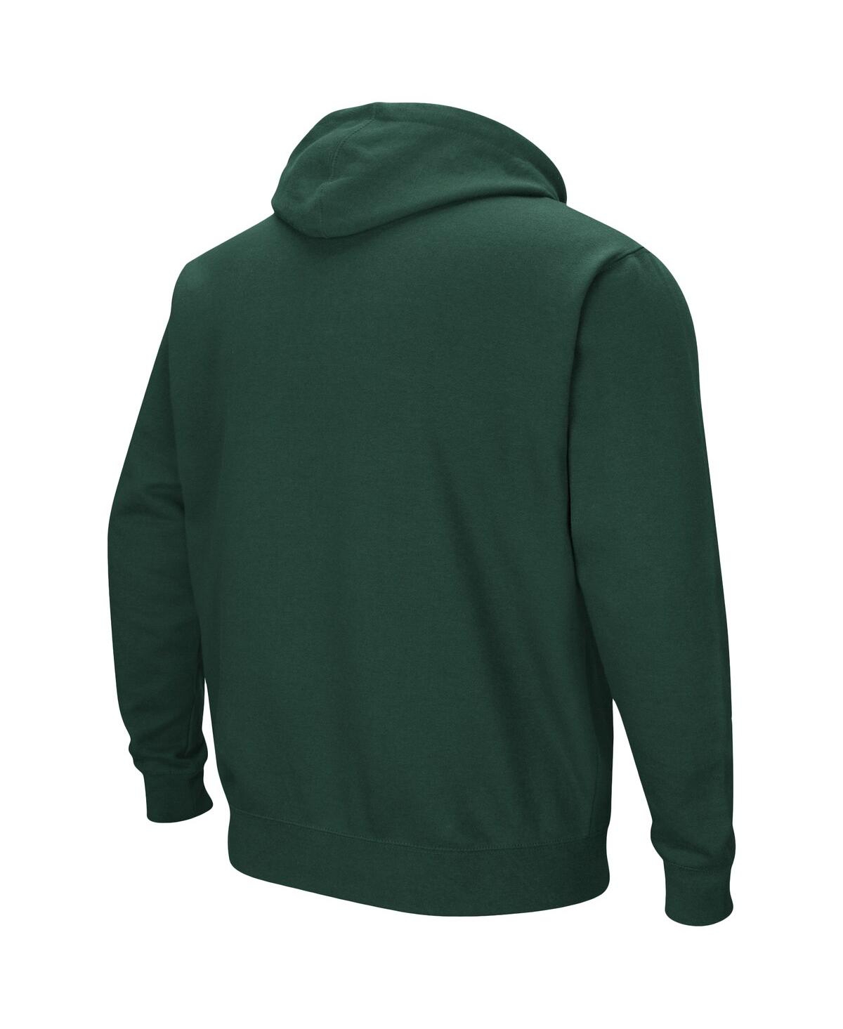 Shop Colosseum Men's  Green Cal Poly Mustangs Arch And Logo Pullover Hoodie