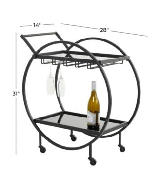 Metal Contemporary Bar Cart