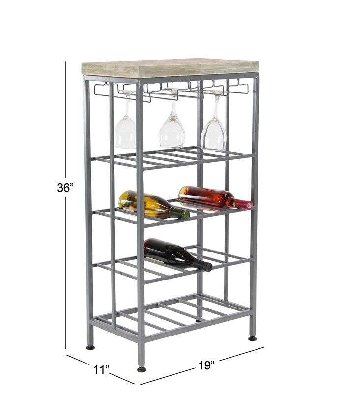 Rosemary Lane Contemporary Metal Wine Storage Macy's