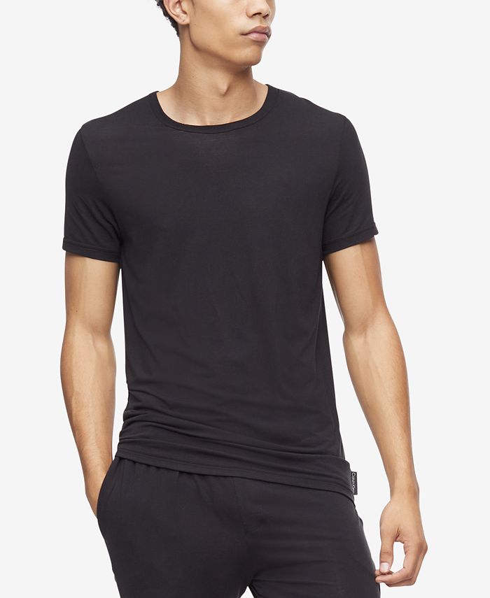 Calvin Klein Modern Cotton T-shirt Bralette In Black