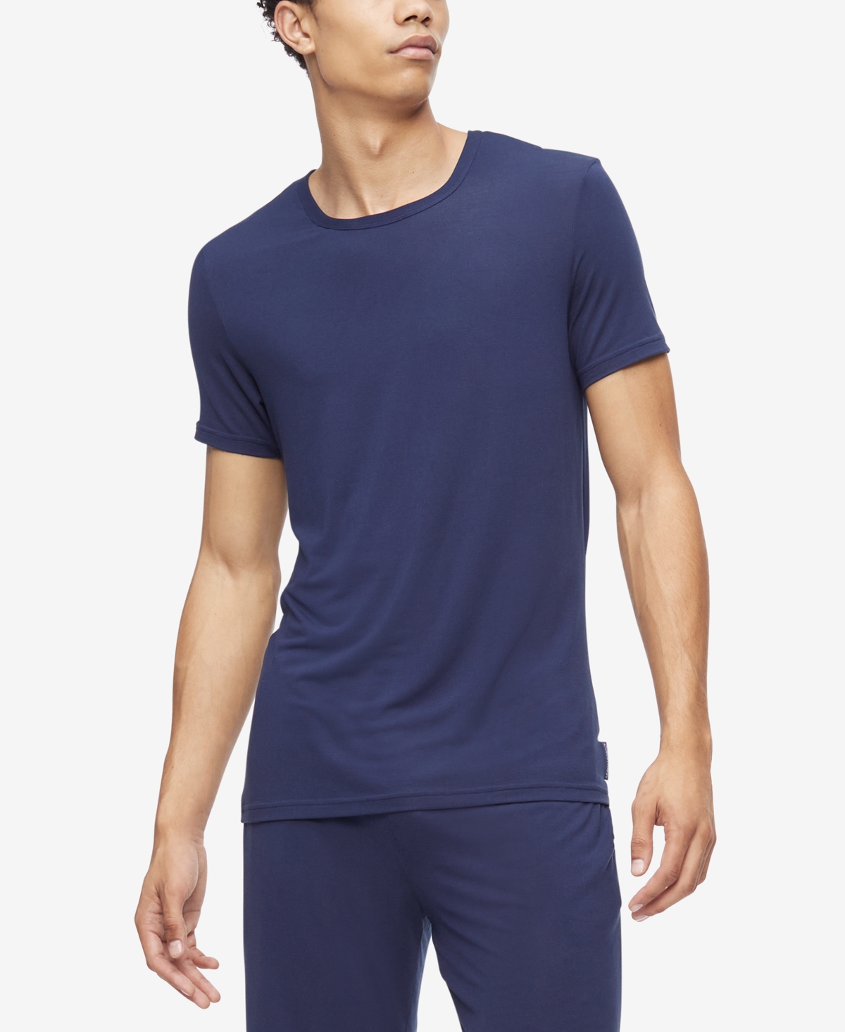 Men's Ultra Soft Modern Modal Crewneck Lounge T-Shirt - Blue Shadow