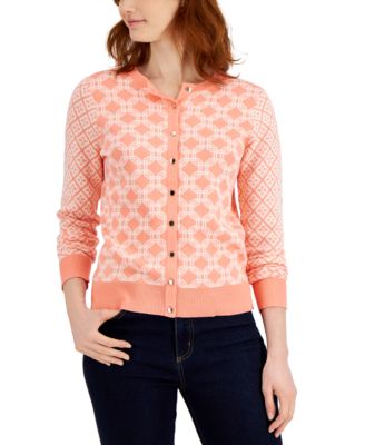Charter Club Printed Button-down 
