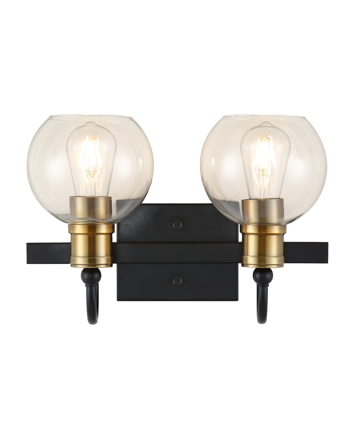 Jonathan Y Marais 2-Light Rustic Vintage-Inspired Led Vanity Light