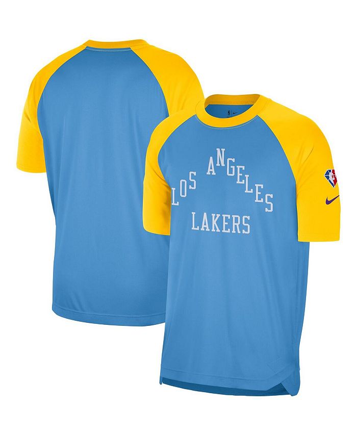 Nike Men's Blue and Gold-Tone Los Angeles Lakers 2021/22 City Edition  Pregame Warm-up Shooting T-shirt - Macy's