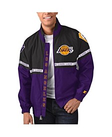 Men's Black, Purple Los Angeles Lakers NBA 75th Anniversary Academy II Full-Zip Jacket