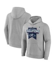 Mlb Atlanta Braves Men's Lightweight Bi-blend Hooded Sweatshirt