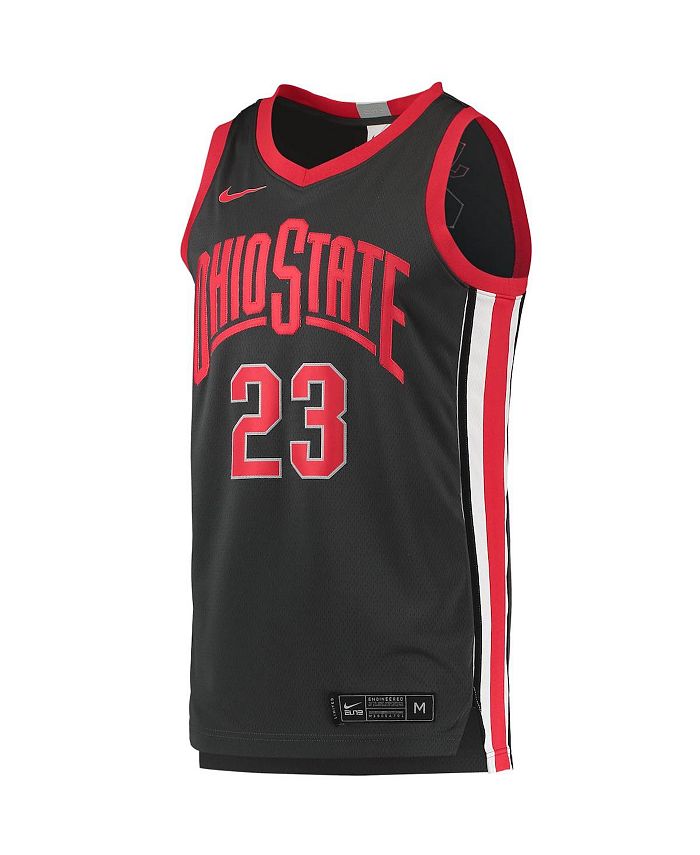 Nike Men's LeBron James Charcoal Ohio State Buckeyes Limited Basketball ...