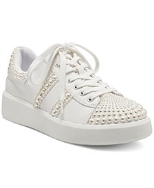 Alleni Imitation Pearl Sneakers, Created for Macy's
