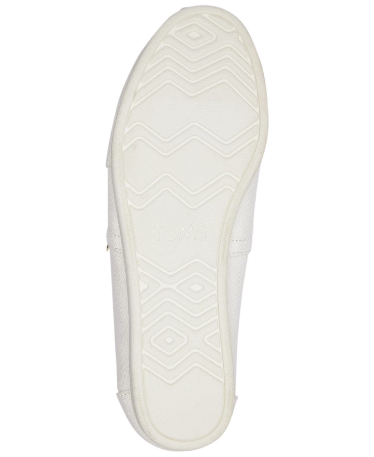 Shop Toms Women's Alpargata Slip-on Flats In White Recycled Canvas