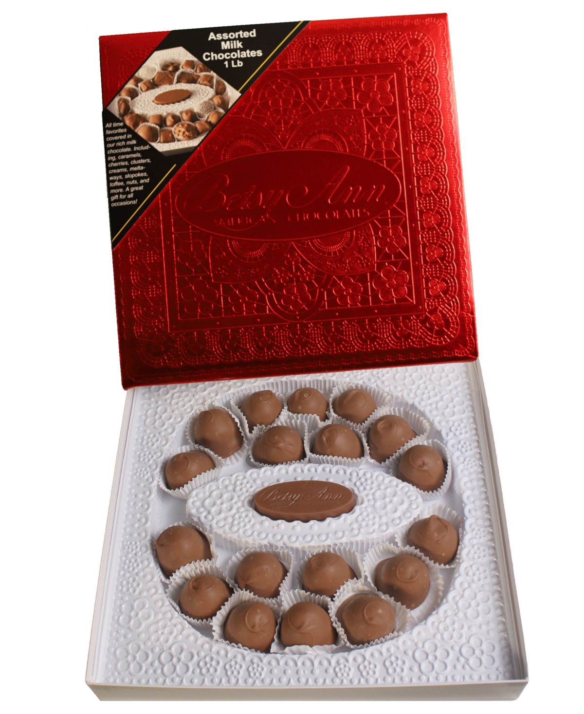 Betsy Ann Chocolates Betsy Ann Valentine's Day Milk Chocolate Cordial Cherries Box, 16 oz In No Color
