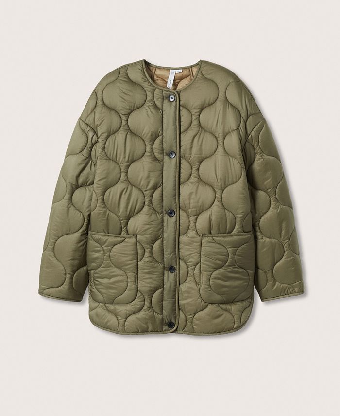MANGO Women's Satin Quilted Jacket & Reviews - Jackets & Blazers ...