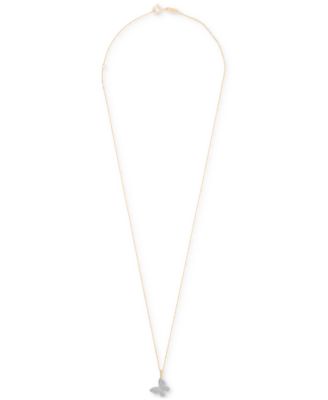 Diamond Butterfly Pendant Necklace (1/6 ct. t.w.) in 14k Gold (Also Available in Black Diamond)