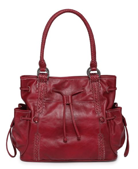 Женская сумка OLD TREND Brassia Medium Leather, цвет: Бордовый