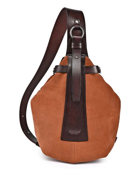 Женская сумка OLD TREND Daisy Medium Leather Sling, цвет: Коричневый