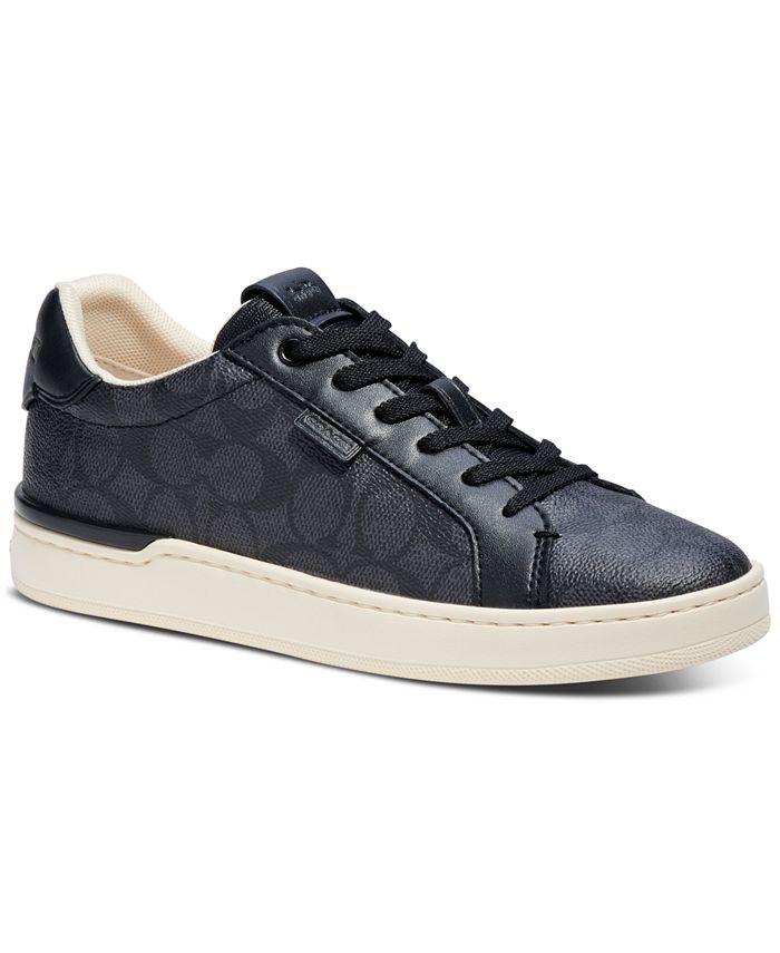 COACH Women's Lowline Signature Lace Up Sneakers - Macy's