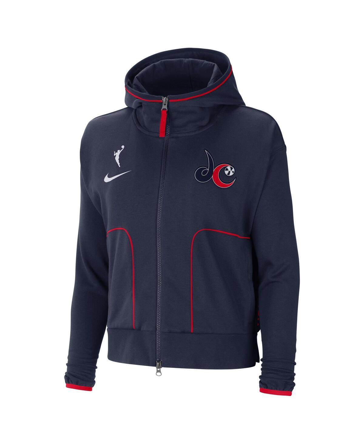 Women's NikeWashington Mystics Full-Zip Knit Jacket - Navy