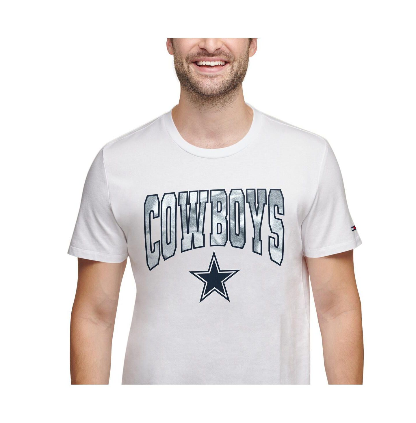 Мужская футболка Tommy Hilfiger White Dallas Cowboys Embroidered Patch — фото 3