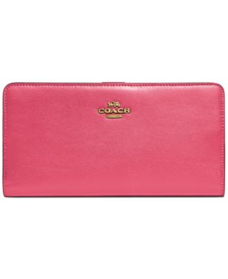 pink coach wallets