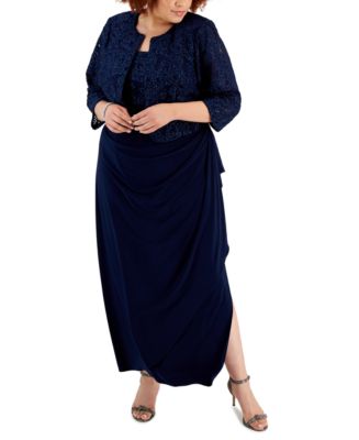 Alex Evenings Women's Empire Waist Bolero Jacket Dress (Petite and Regular  Sizes), Navy Illusion, 4 at  Women's Clothing store