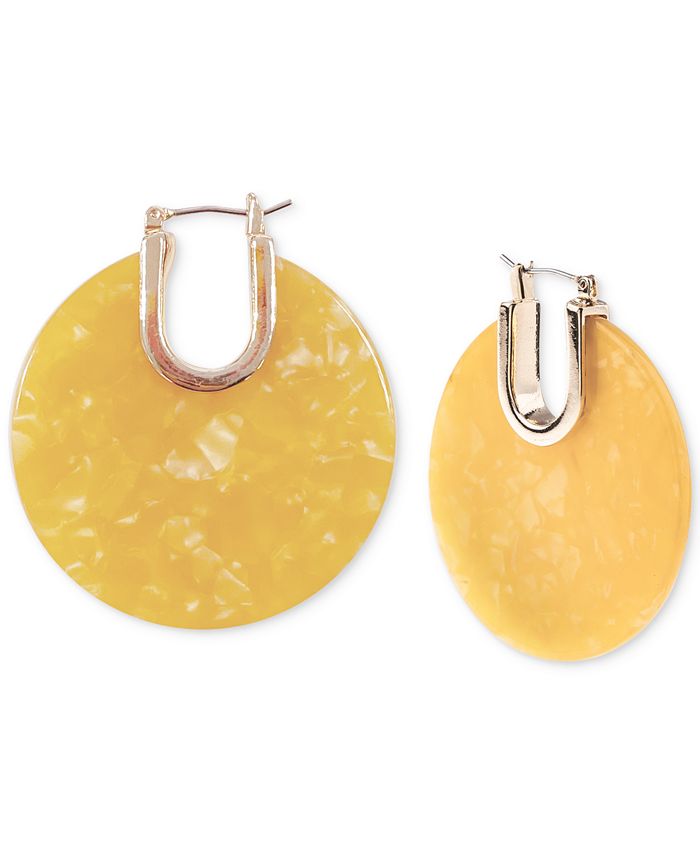 Resin disc earrings shop