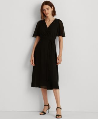 lauren flutter sleeve dress