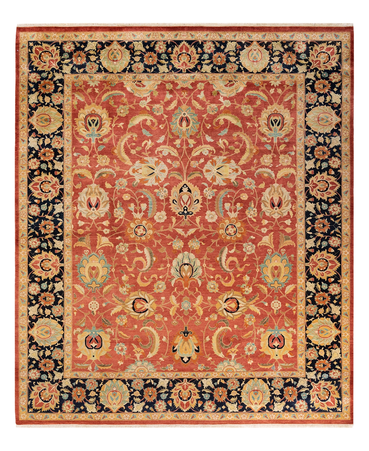Closeout! Adorn Hand Woven Rugs Mogul M16057 8'1in x 10'4in Area Rug - Orange