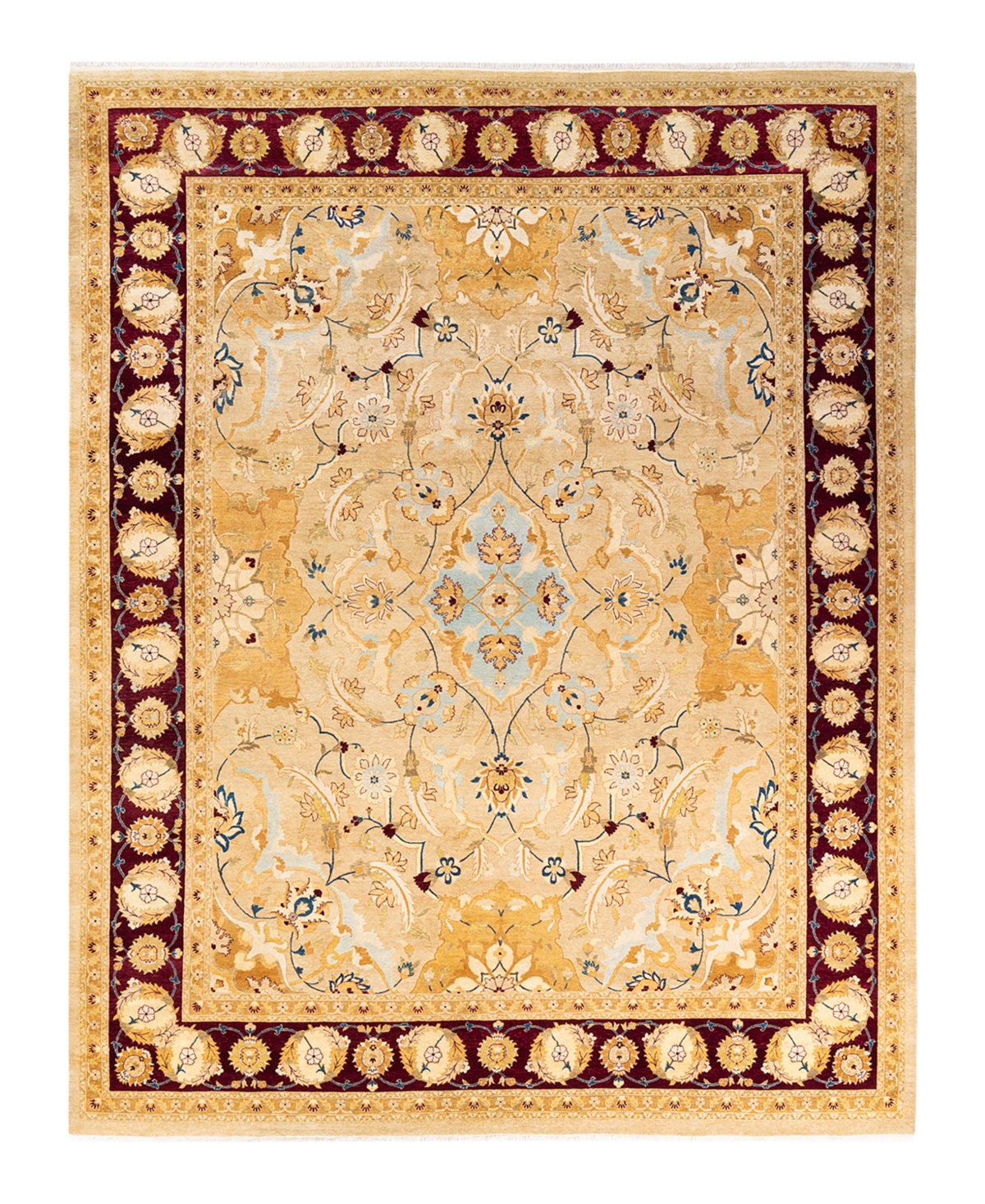 Closeout! Adorn Hand Woven Rugs Mogul M16028 8'2in x 10'7in Area Rug - Yellow