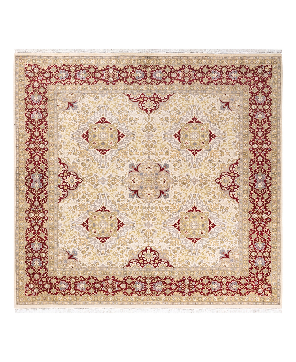 Closeout! Adorn Hand Woven Rugs Mogul M1176 6'2in x 6'7in Area Rug - Ivory