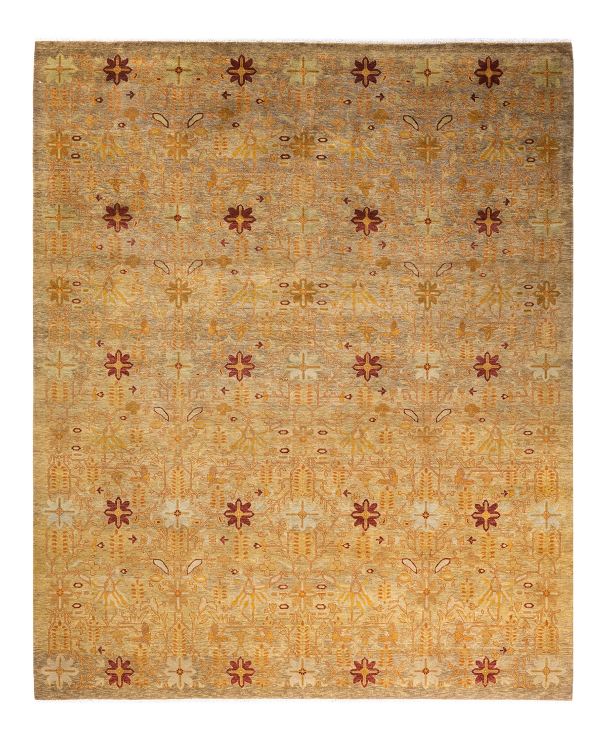 Closeout! Adorn Hand Woven Rugs Eclectic M16041 8'1in x 10'2in Area Rug - Green