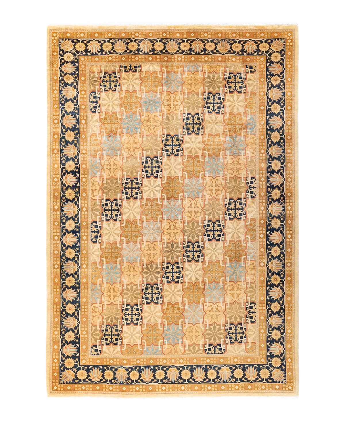 Closeout! Adorn Hand Woven Rugs Mogul M11826 6' x 9' Area Rug - Ivory