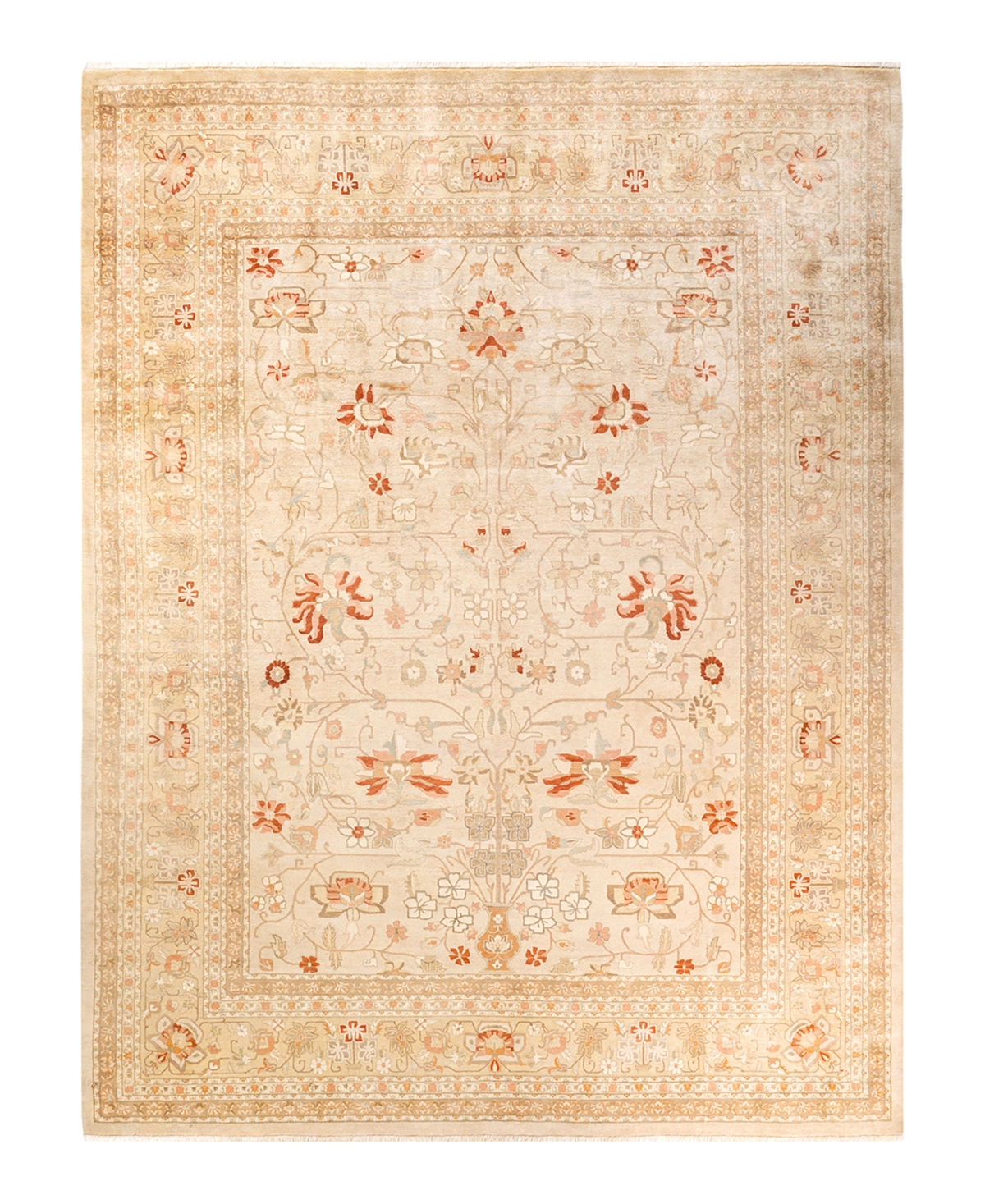 Closeout! Adorn Hand Woven Rugs Mogul M14228 9'1in x 12'1in Area Rug - Ivory